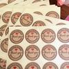 Retro"Thank You" Round Kraft Seal Sticker For Handmade Products Vintage 10 Sheets(120pcs)