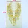 Mesh Bottom Flower Embroidery Patch Floral Design Lace Trim Sew On Floral Patch Sew On DIY Embroidery Flower Patch