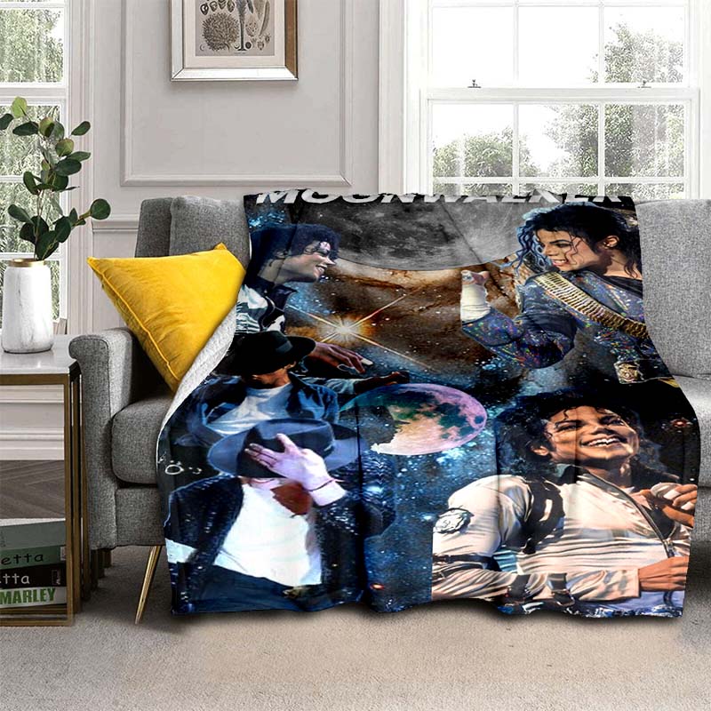 Available In Various Sizes, These M-Michael J-Jackson Printed High-definition Blankets Are Soft and Comfortable, Customizable