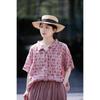 Strawberry Pink Retro Linen Cardigan: Versatile Summer Sun Protection Top
