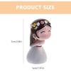 1 Pair Wedding Cake Topper Bride and Groom Resin Couple Statue Decorative Figurine Miniature Ornament for Cake Decoration