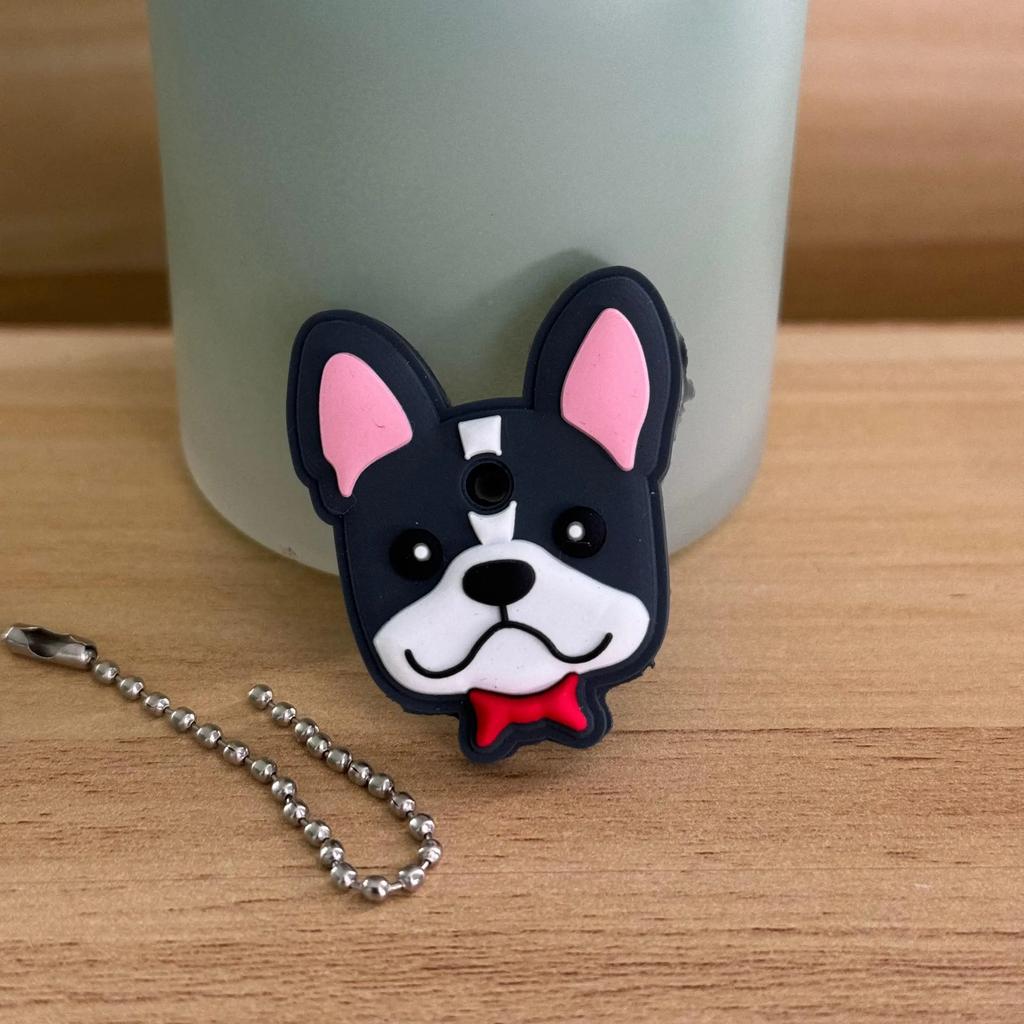 1&2 Pcs Cartoon Keychain Stitch Minnie Key Chains Spider Cartoon Man Cat Key Cover Caps Car Keychain Key Ring Holder Women