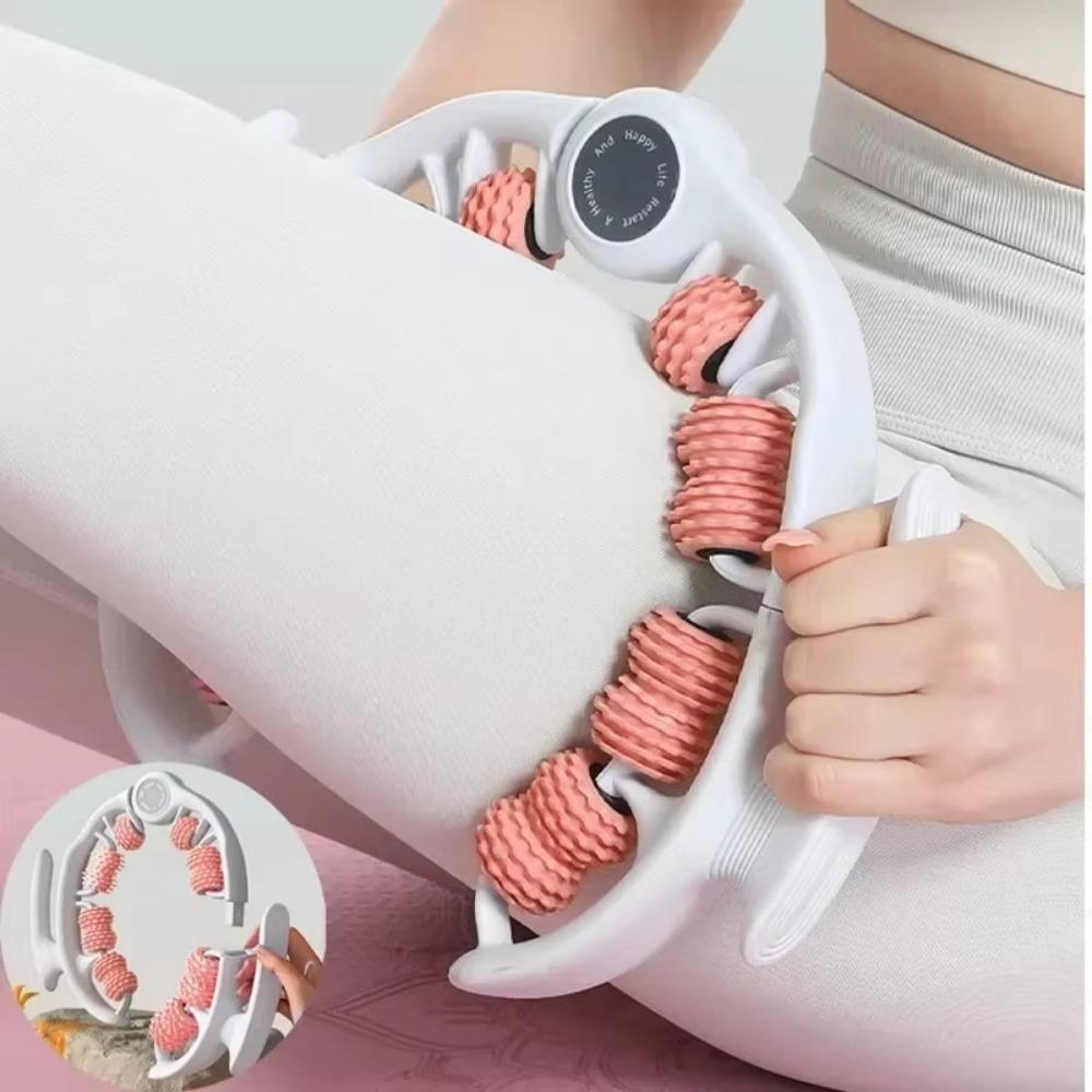 Ring-Beinclip-Rollenmassagegerät, Beinmassagegerät, Yoga-Fitnesshilfe, Bein-Schönheitsartefakt, 3 abnehmbare Teile