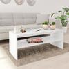 Day and Night - Day and Night White Plywood Coffee Table 100x40x40 Cm