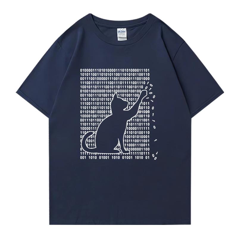 Fashion Funny Cool Cat Design Graphic Print 100% Cotton Crew Neck Tee shirt Summer Men Women short sleeve t-shirts Unisex Tops