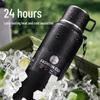 Stainless Steel Insulated Thermos for Men & Women - Large Capacity, Portable Travel Water Kettle