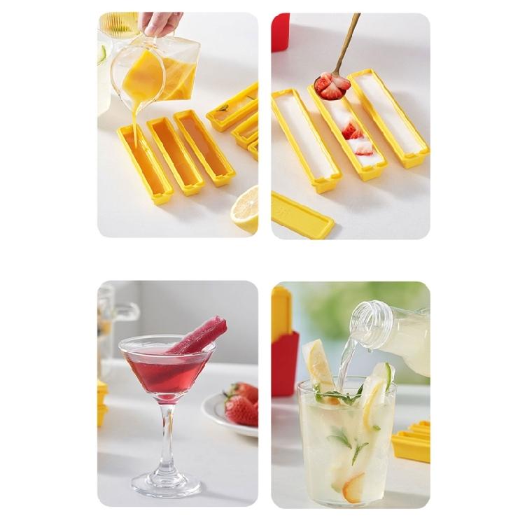 Household French Fry Shape Ice Making Molds Rectangular Portable Ice Maker Tool Cold Drink Accessories for Household