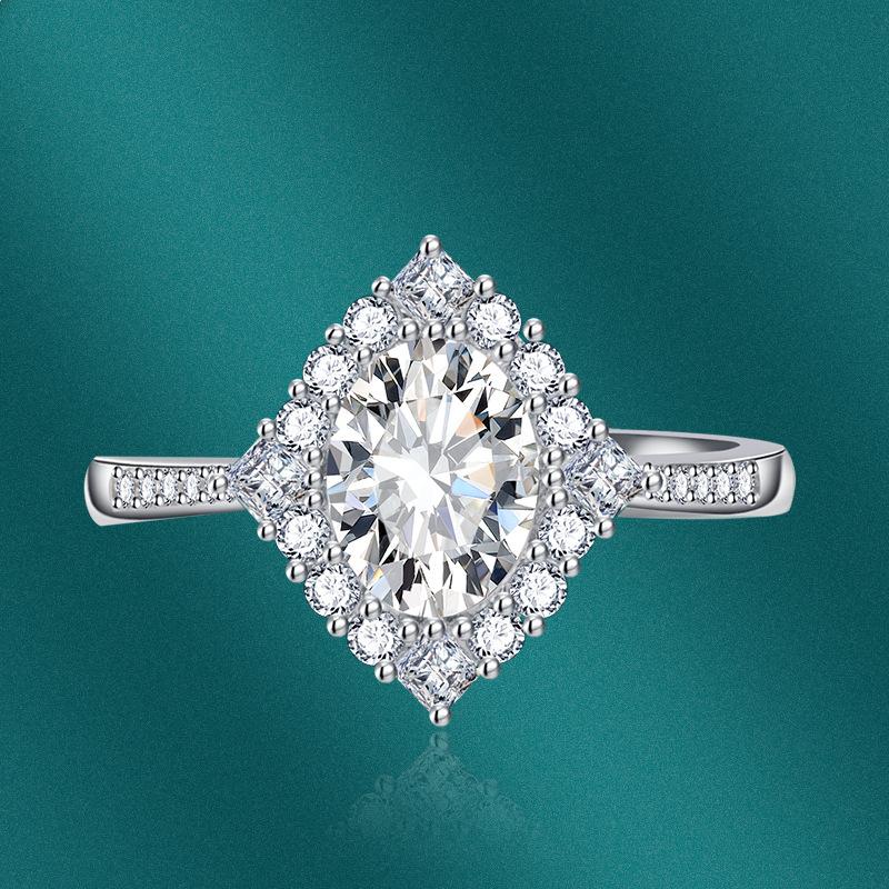 Sace Gems Inel clasic cu zirconiu, bijuterii pentru femei, cadou