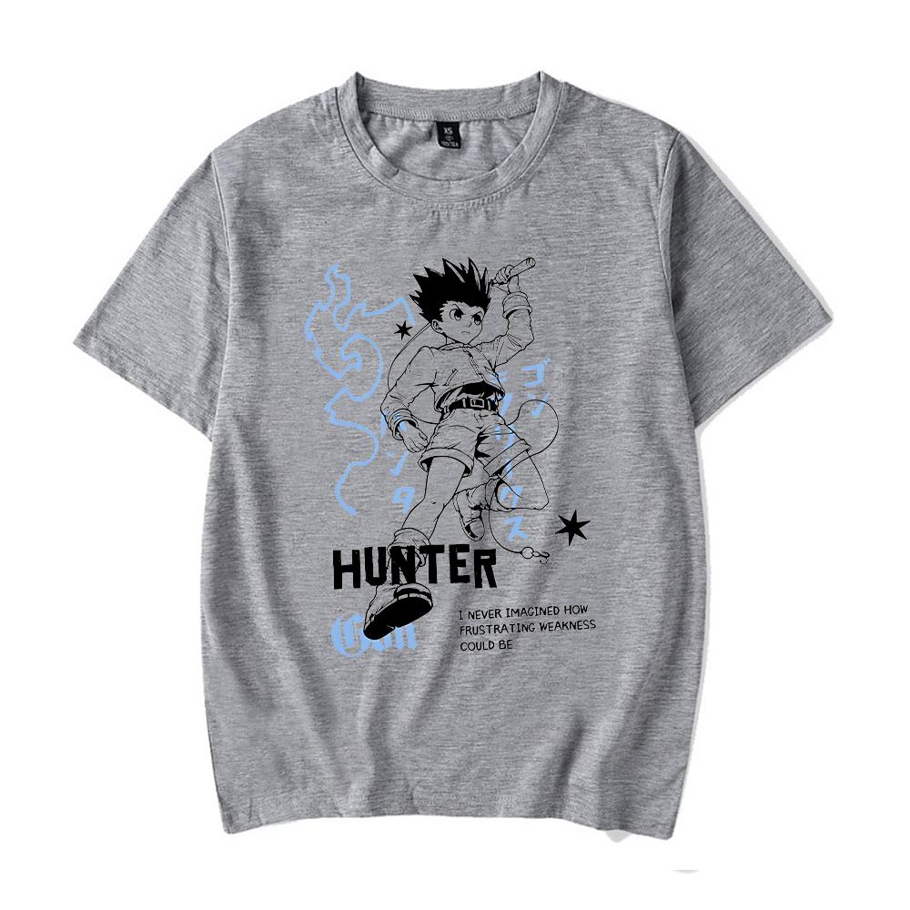 Punkové Anime Hunter x Hunter Prané Pánské Bavlněné Oblečení Grafické Manga Harajuku Trička Unisex Letní Top Pánské Streetwear