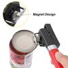 2In1 Safe Cut Can Opener, Smooth Edge Can Opener Handheld, Food Grade Stainless Steel Cutting Can Opener For Kitchen Restaurant