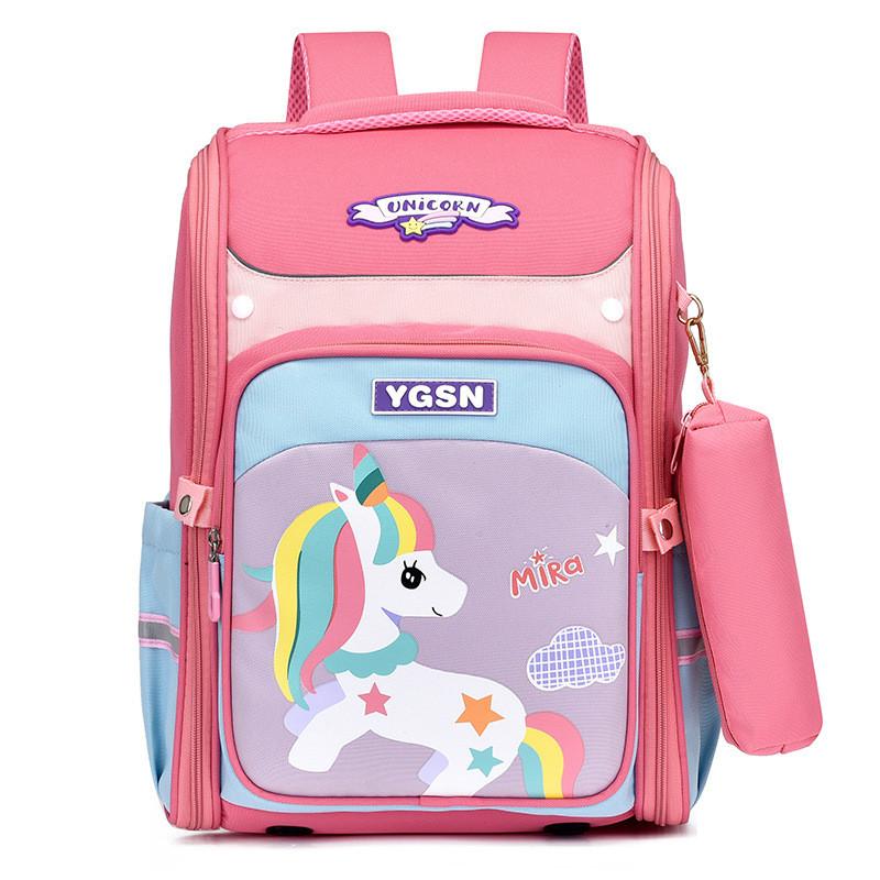 Adorable Cartoon Space Backpack For Kids Lightweight Durable Design For School Use
