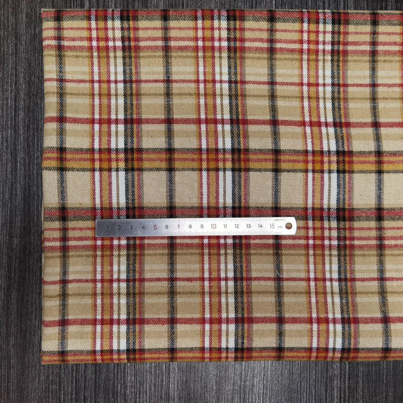 Nueva llegada: Tejido de Algodón Cepillado a Cuadros para Ropa Infantil y de Mujer - Tejido de Franela Jacquard Teñido en Hilo de Poliéster-Algodón.