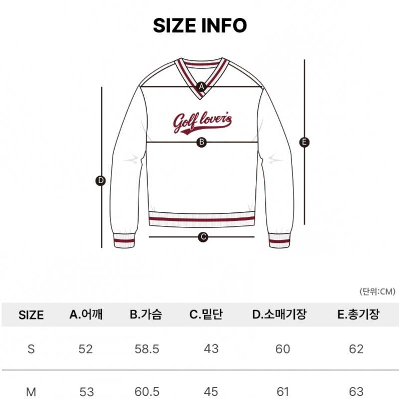 GOXO Golf Rubber V Neck woVen Sweatshirt