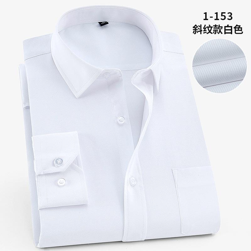 Work Blue Black White Shirt Solid Color 8XL Long Sleeve Man Shirt Plus Size Big and Tall Business Office Men Shirt Long Sleeve