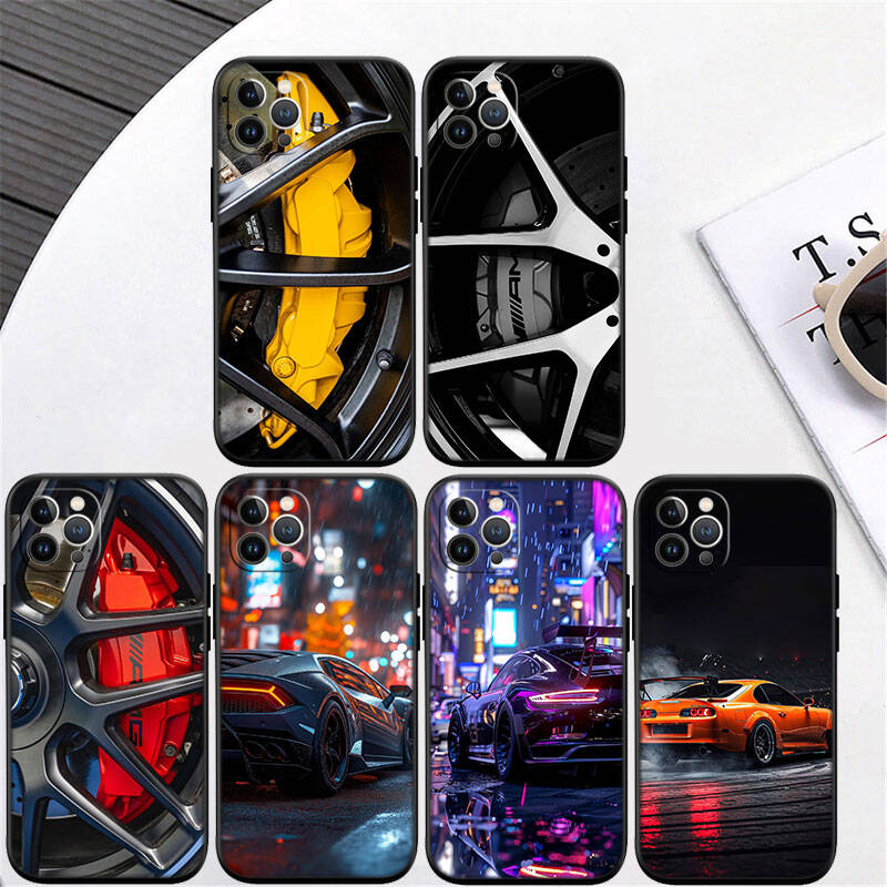 MH144 Supercar Wheel Car Phone Shell Case for Redmi Note 12 12S 12C 13 13C 13R 14 14S 14R 14C Pro Max Plus A3 A3X A4 A5 11A 13X