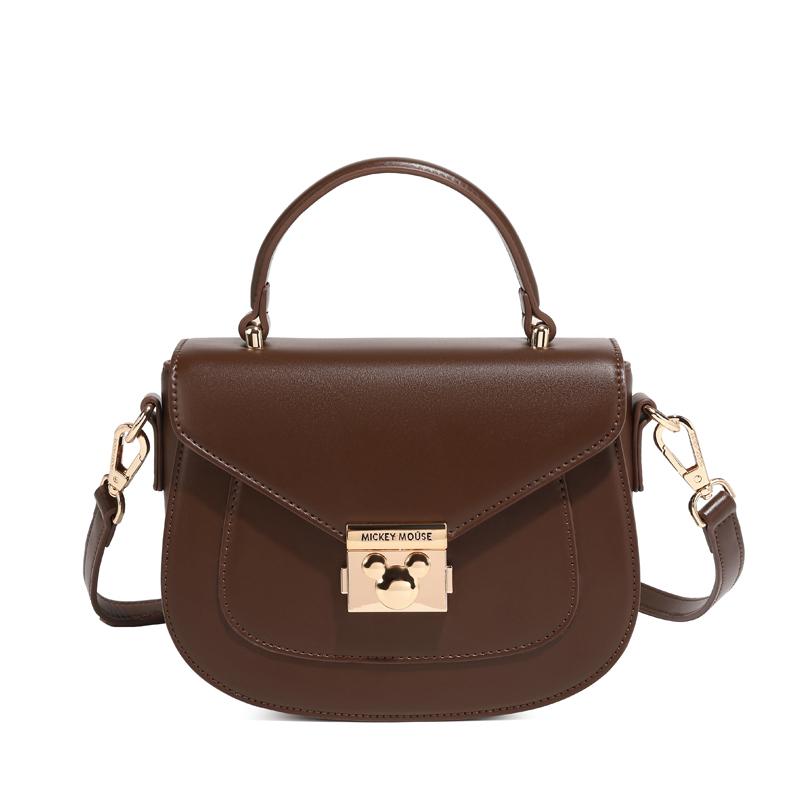 

New Disney Mickey Series PU Handbag, Shoulder Bag, Crossbody Bag Regular Women s Brown BMK-71870K 19.6*7.1*15.0CM