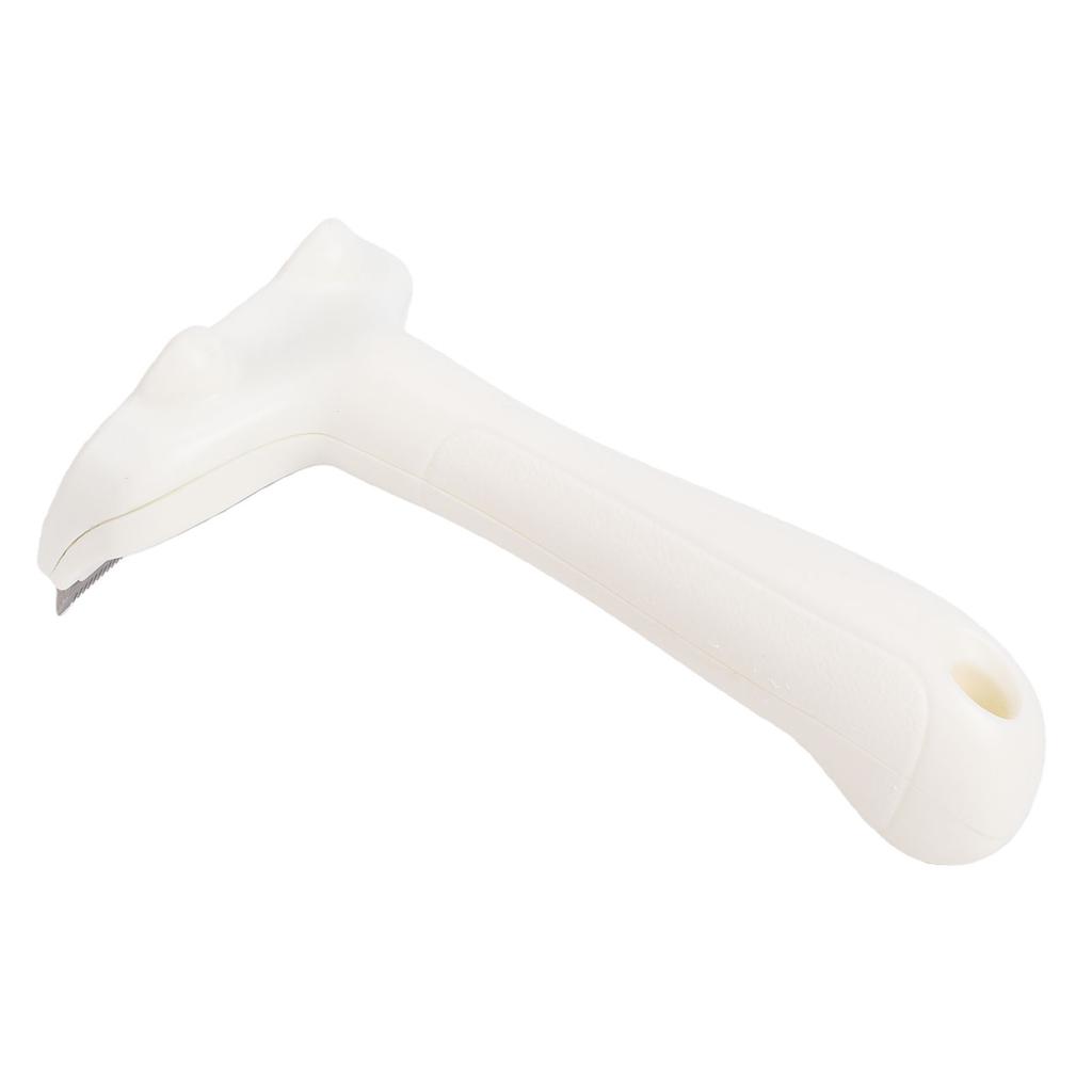 Pet Deshedding Brush Comfortable Handle Curved Design Dog Undercoat Deshedding Tool for Home