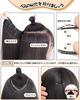 MASAHA Hair Nape Inward Medium Partial Hairpiece Extensions, Wig, Semi-Long, Straight, Curl, Layered, Length, Wig, (Black Brown)