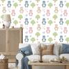 Teddy bears on a white background wallpaper for the living room and bedroom 50x1000