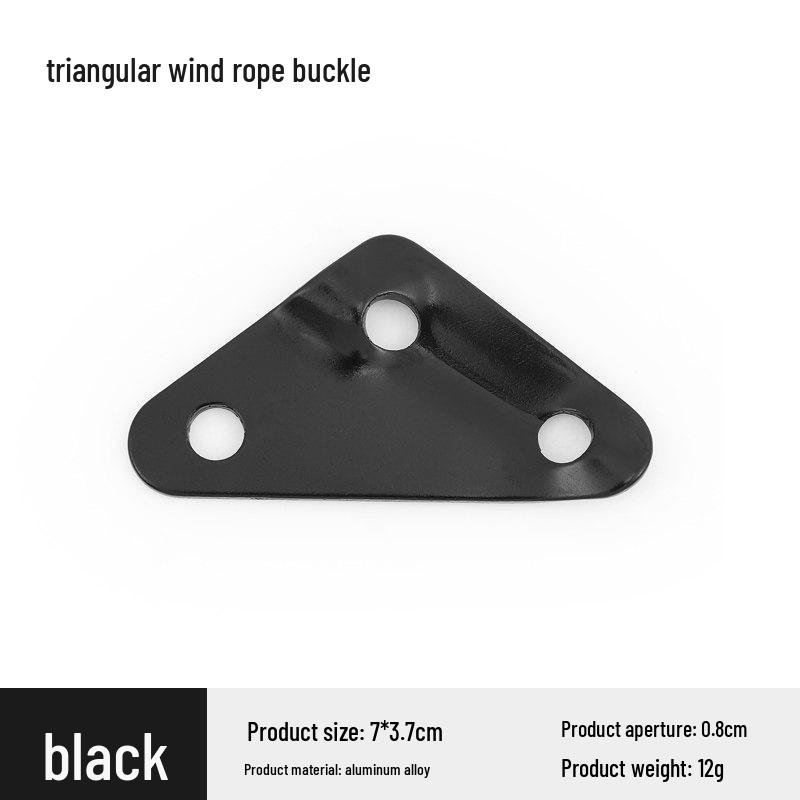 Large Outdoor Anti-Slip Aluminum Alloy Triangle Buckle for Tents