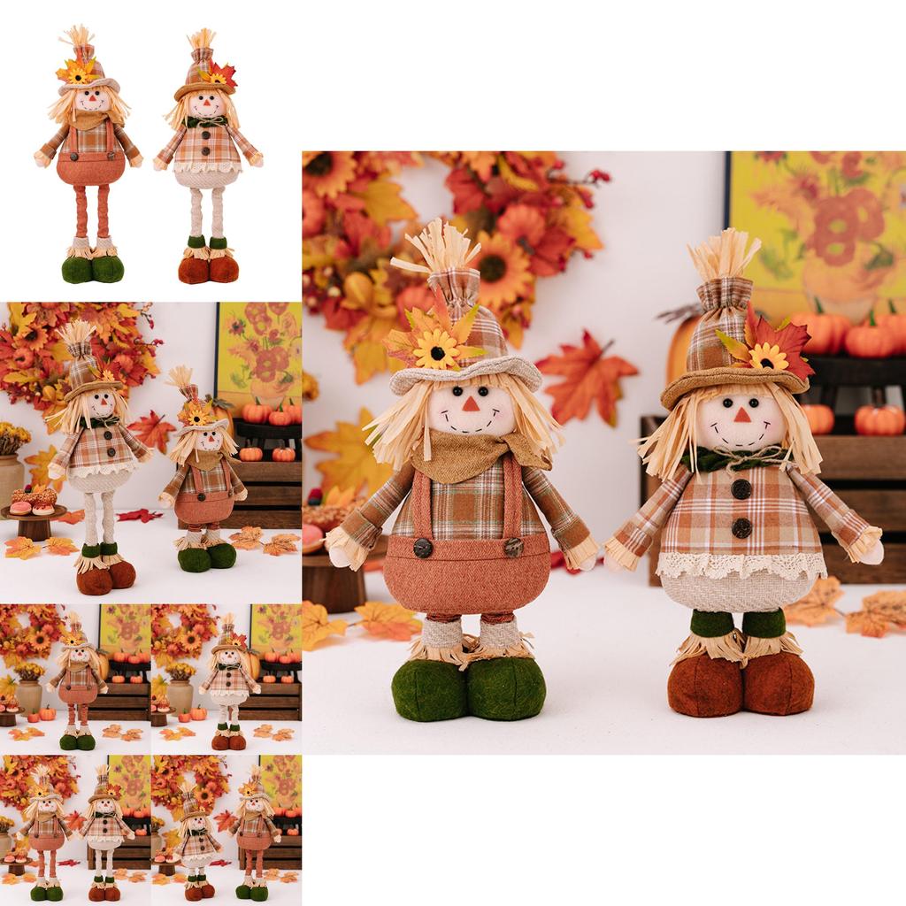 Panenka strašáka do pole pro sklizeň Plyšová figurka na Den díkůvzdání Domácí dekorace