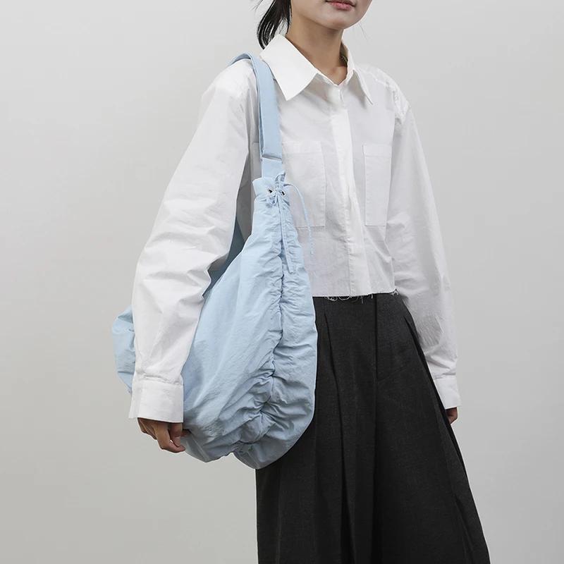 Design Nylon Big Soft Shoulder Crossbody Bag for Women 2026 Winter Trend Fashion Y2K New Underarm Bags Handbags