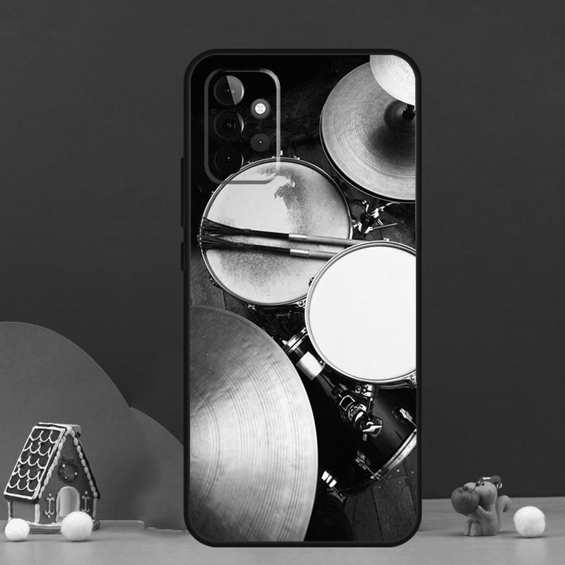 Musical Instrument Drum Case For Samsung Galaxy A36 A56 A06 A13 A53 A32 A12 A22 A52 A35 A17 A16 A55 A15 A54 A34 A14
