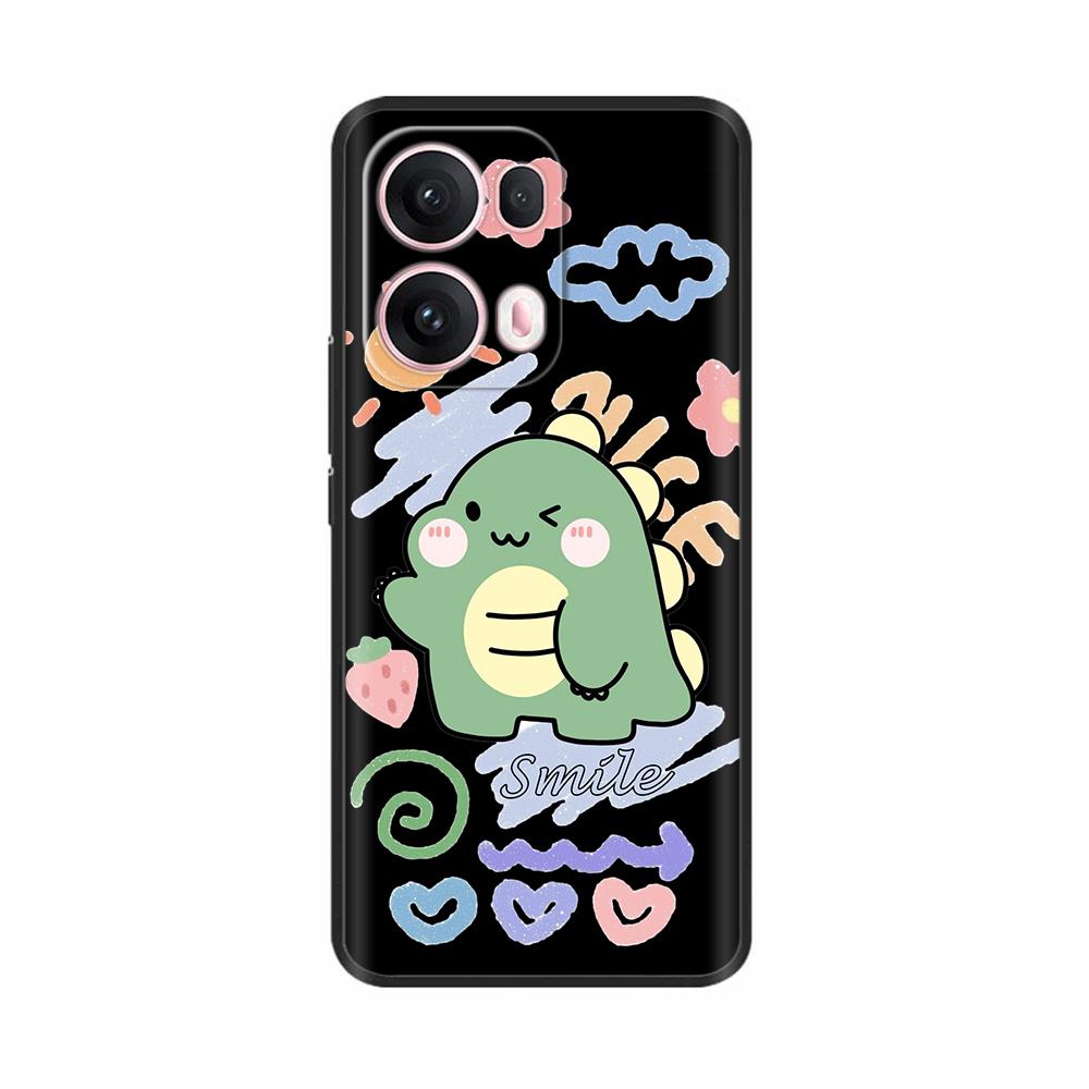 Silicone Case For OPPO Reno 13 Pro Cover CPH2697 PKK110 Cute Cartoon Painted Shockproof Fundas For OPPO Reno 13 5G Reno13 Covers