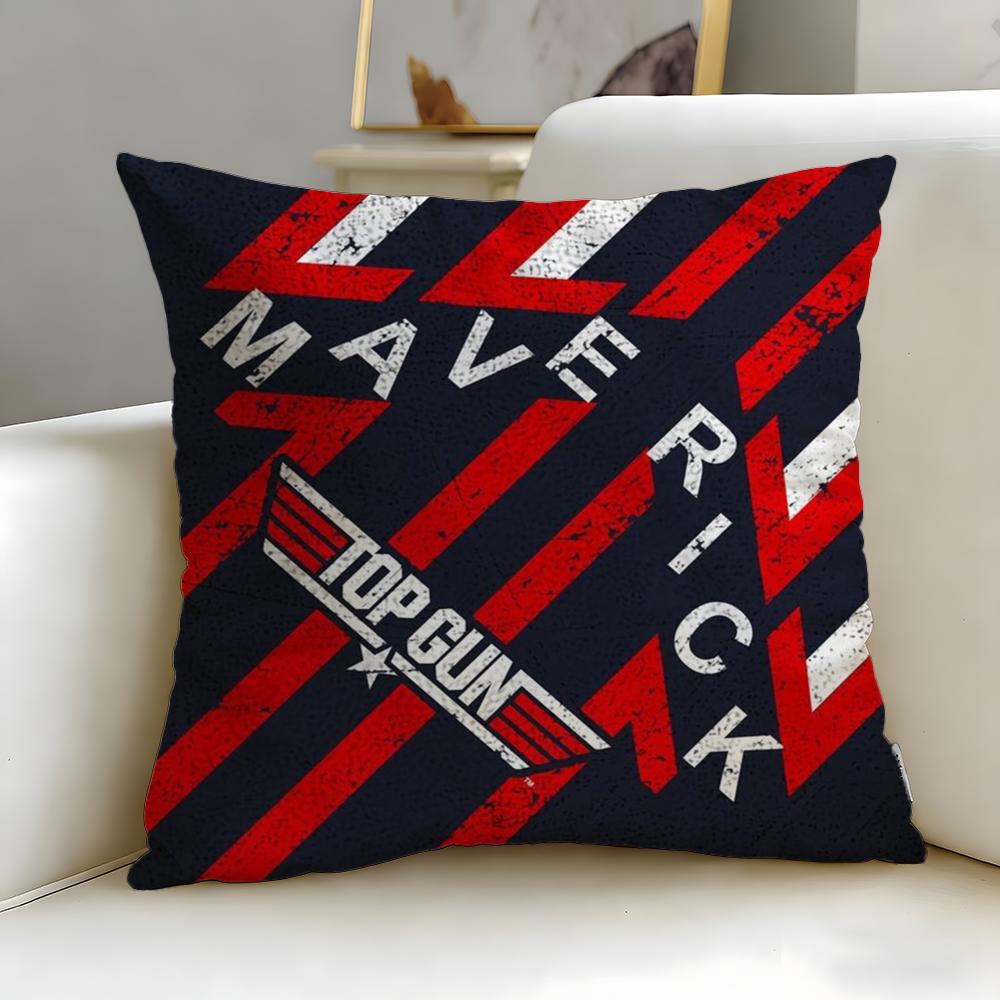Classic Movie Top Gun Cushion Cover Soft & Easy-Wash Pillow Case – Versatile for Couch, Bed, Travel and Office