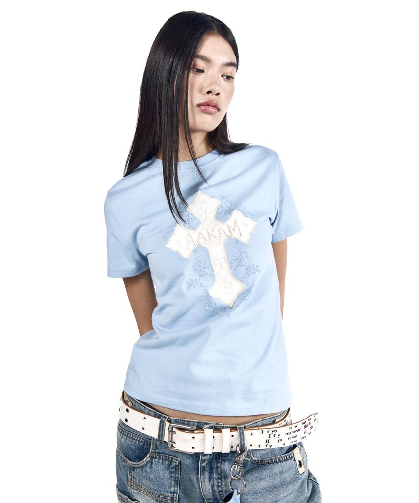 AAKAM Akm Cros2 Half Top (Sky Blue)