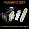 24pcs Led Bulb Set T10 DC 12V White Light Car Light Bulb Suitable for Reading Light/License Plate Light/Interior Light