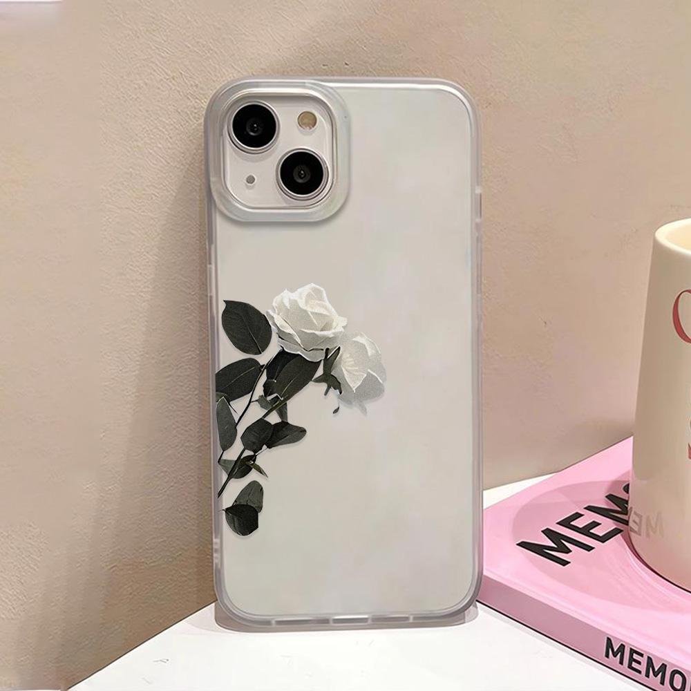 Transparent Phone Case For iPhone 13 Case iPhone 11 12 16 15 14 Pro Max Plus 12 13 Mini Shockproof Soft TPU Clear Gradient Cover