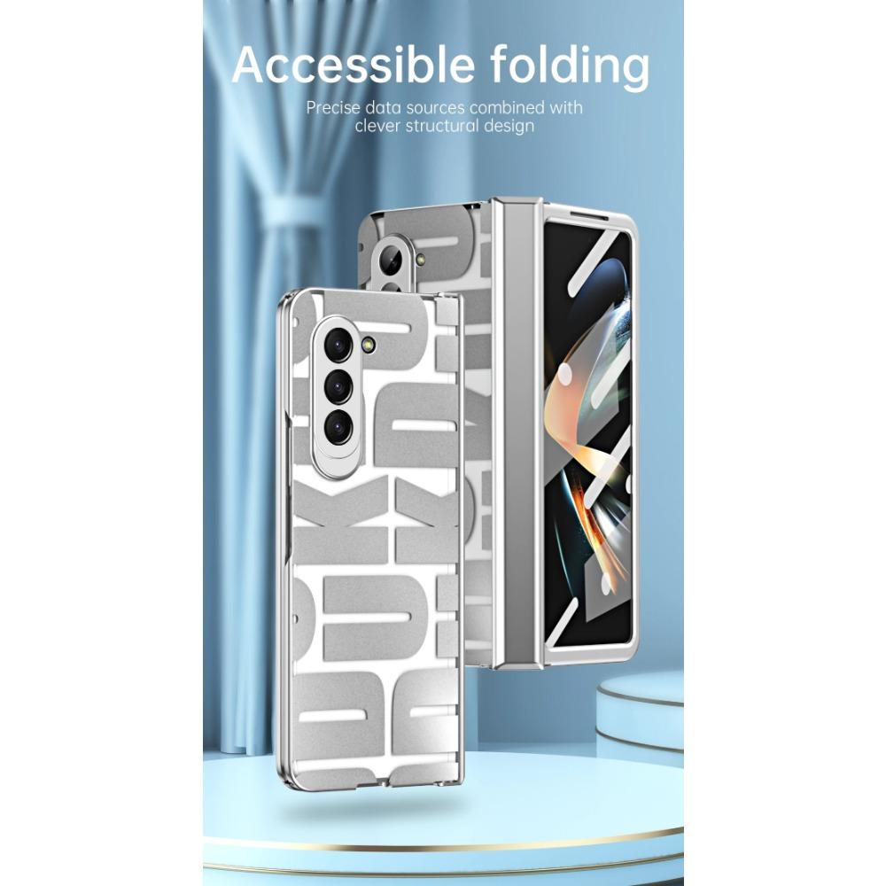 Luxus Phantom Plating Scharnierschutz Klare Telefonabdeckung für Samsung Galaxy Z Fold 6 5 4 3 2 Hülle Stoßfester Displayschutz