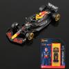 Burago 1:64 Serie di Carte da Appendere 2025 F1 Modello Auto in Lega Formula Racing Giocattolo Die Cast SF25 RB21 W16 MCL39