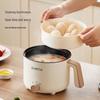 Multi-Functional Electric Cooker and Steamer for Dorms - Compact One-Person Hot Pot for Instant Noodles and More