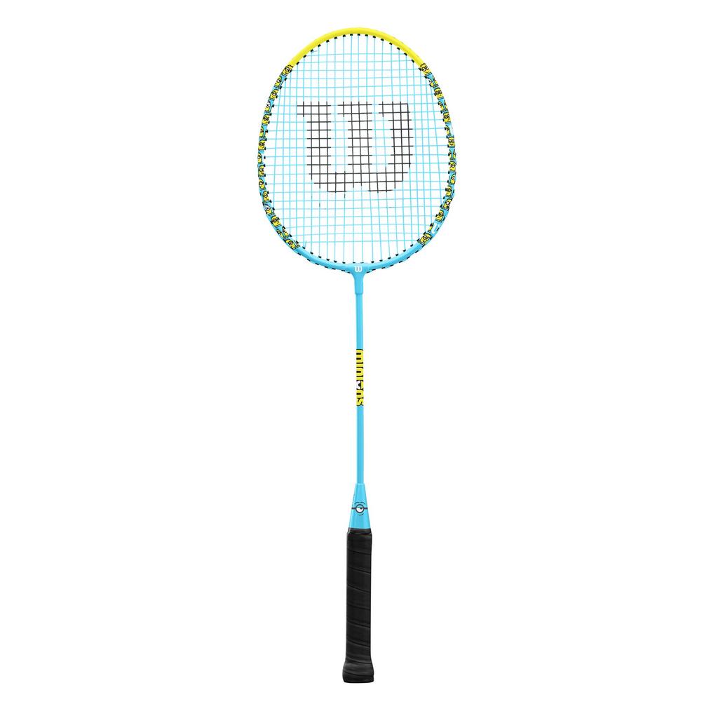 Wilson Badminton Racket MINIONS 2.0 BADMINTON SET (Minions 2.0 Badminton Set) Grip Size 4 Blue/Yellow WR105610F2