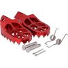 Dirt Bike Fußrasten, Motorrad Fußrasten Breitere Fußrasten Rastpedal CNC für CRF 110 CRF110F 2013-2023 CRF125F 2014-2023 Rot
