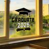 Graduation Season Glass Sticker Films for Living Room, Bedroom, Windows, Classroom and Display Windows Decoration