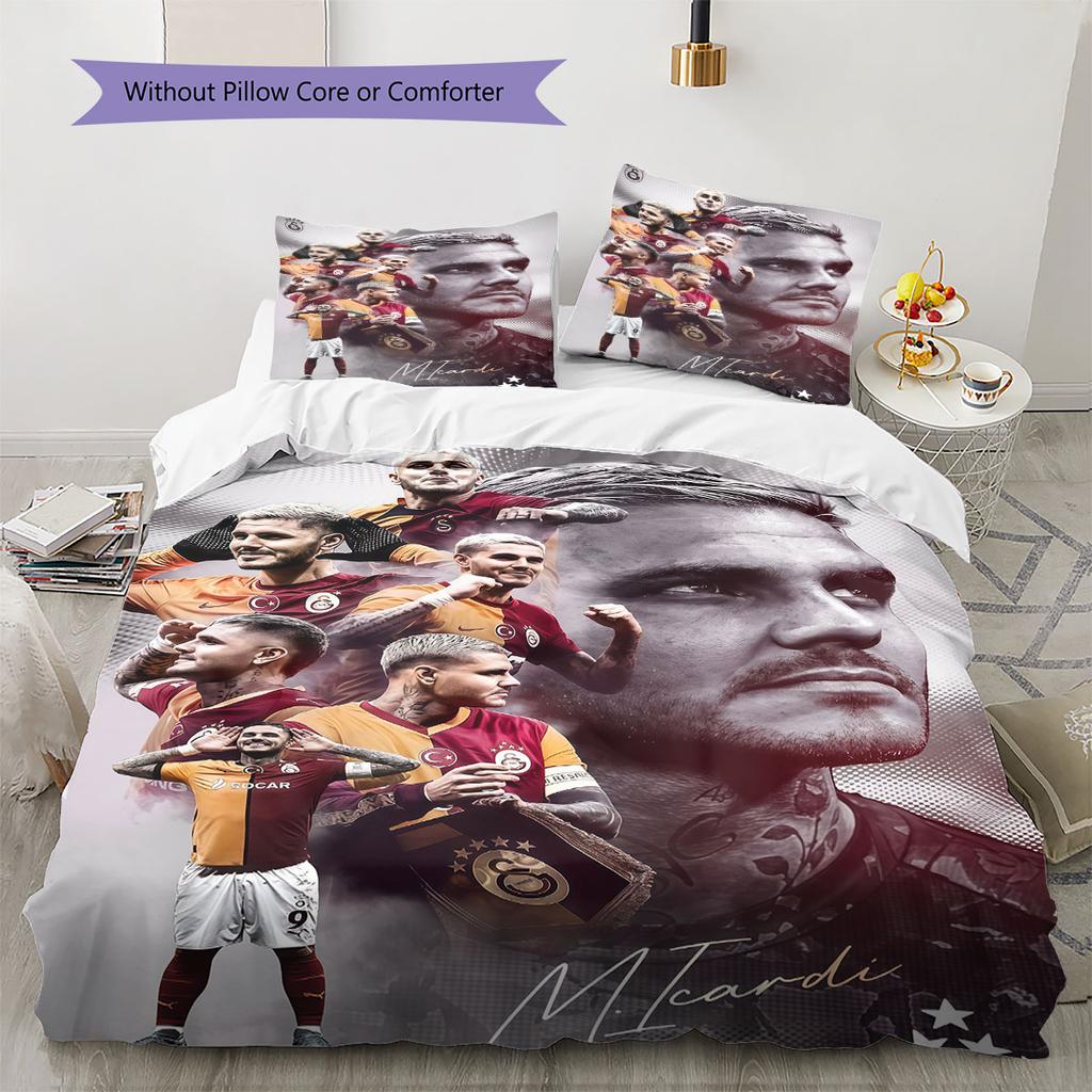 Galatasaray Pulse Bedding Quilt Set Quilt Cover Pillowcase Home Decoration Birthday Gift (1 * duvet cover + 2 * pillowcase, without core)