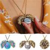 Sunflower Necklace Supplies Floral Applicable Letter Decor Pendent Chic Widely Shaped Exquisite Jewelry Double-Layer Girl