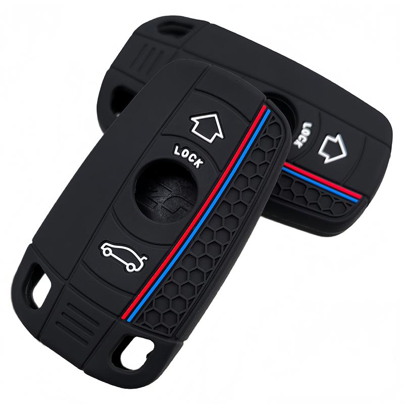 Silicone Remote Car Key Shell 3 Button Case Styling Cover Fob For BMW 1 3 5 6 Series E90 E91 E92 E60 E70 E71 E72 E82 E87 E88 E89