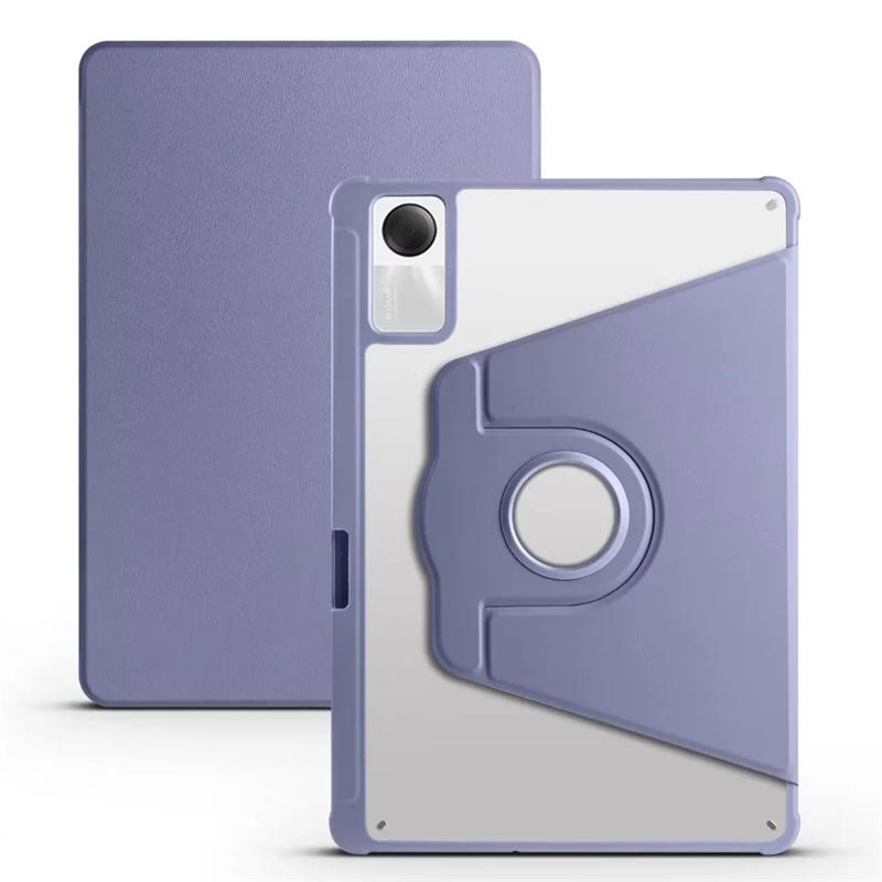 

Чехол для Redmi Pad SE 11 дюймов, вращающийся на 360 градусов акриловый прозрачный жесткий чехол для планшета Funda Redmi Pad SE, чехол с подставкой для карандашей Redmi Pad SE 11 inch
