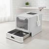 Litter Box with Closed Stainless Steel Drawer