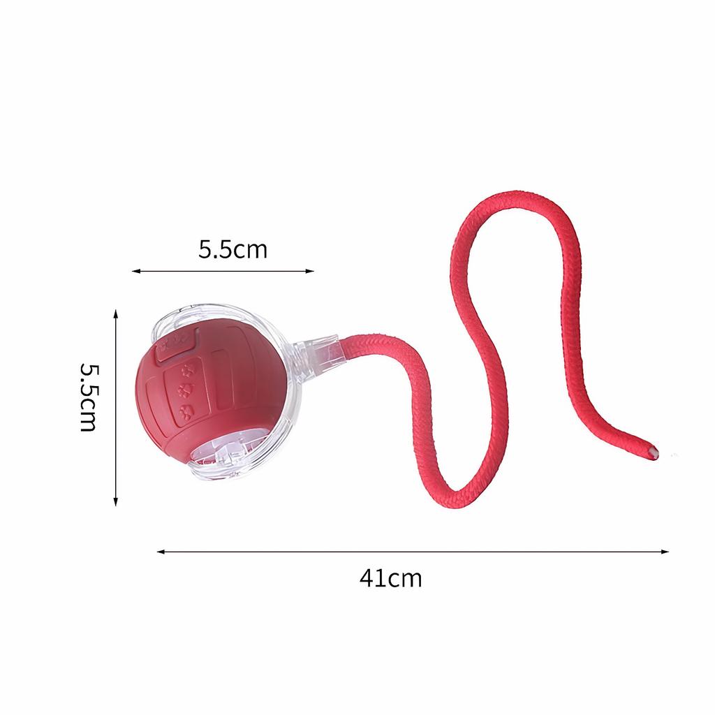 Automatic Rolling Ball Rechargeable Cat Enrichment Toys with Tail Rolling Pet Ball for Small/Medium/Large Cats To Keep Them Busy