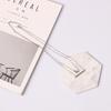 Minimal Natural Multi Pendant Necklace, Trendy Metal Clavicle Chain