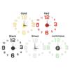 DIY Luminous Stickers Wall Decor Wall Clock Digital Clock 3D