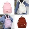 Practical Nylon College Backpack For Girls And Boys With Compact Design And Soft Straps