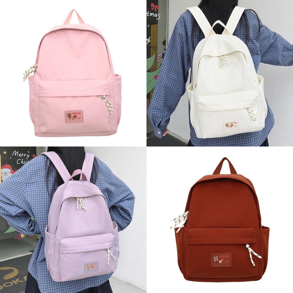 Practical Nylon College Backpack For Girls And Boys With Compact Design And Soft Straps
