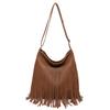 Retro lässige Umhängetasche mit großem Fassungsvermögen, trendige Mode-Schultertasche, Herbst 2025 neu, personalisierte Fransen-Tasche für Damen