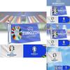 Durable Polyester 2024 Euro Cup Team Flag For Soccer Fans Vibrant Banner